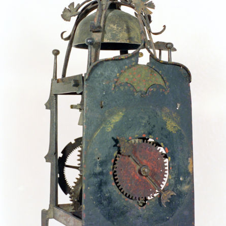 Öffentliche Führung im Uhrenmuseum Winterthur – Museum am Mittag vom 20.03.26 – «Restaurierung der Konsolenuhr von Andreas Liechti von 1612». Eiserne Konsolenuhr, Andreas Liechti, vor der Revision. Sign.: 16A*L12