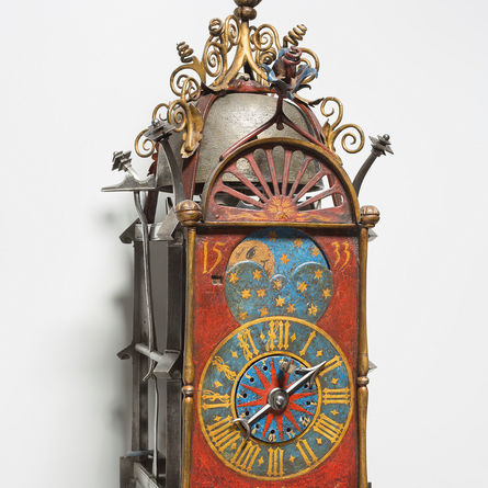 Eiserne Konsolenuhr, Holland oder Strassburg, 1533. Uhrenmuseum Winterthur, Sammlungsausstellung Konrad Kellenberger.