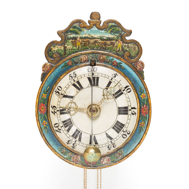 Kleine Appenzeller Holzräderuhr, Appenzell, um 1790