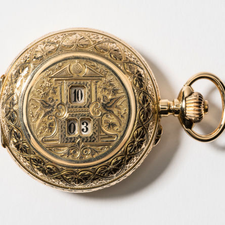 Gastspiel Uhrenmuseum Winterthur: «Die Anfänge der Digitaluhr – Zwölf Sprungziffernuhren aus der Sammlung Alex Kuhn»; Leihgabe: Sammlung Alex Kuhn