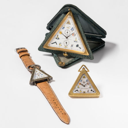 Öffentliche Führung im Uhrenmuseum Winterthur – Museum am Mittag vom 17.04.26 – «Drei Freimaureruhren aus dem Uhrenmuseum Beyer Zürich» (Gastspiel). Leihgabe: Uhrenmuseum Beyer Zürich. Siehe auch Medienmaterial Gastspiel.