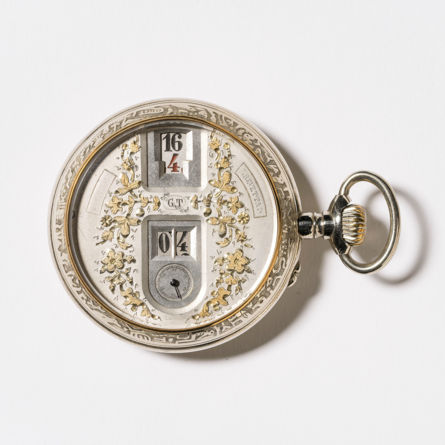 Gastspiel Uhrenmuseum Winterthur: «Die Anfänge der Digitaluhr – Zwölf Sprungziffernuhren aus der Sammlung Alex Kuhn»; Leihgabe: Sammlung Alex Kuhn