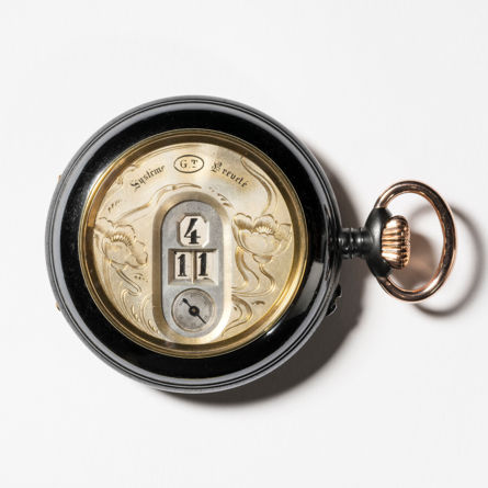 Gastspiel Uhrenmuseum Winterthur: «Die Anfänge der Digitaluhr – Zwölf Sprungziffernuhren aus der Sammlung Alex Kuhn»; Leihgabe: Sammlung Alex Kuhn