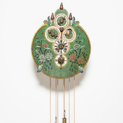 Gastspiel: Astronomische Toggenburger Holzräderuhr von 1773