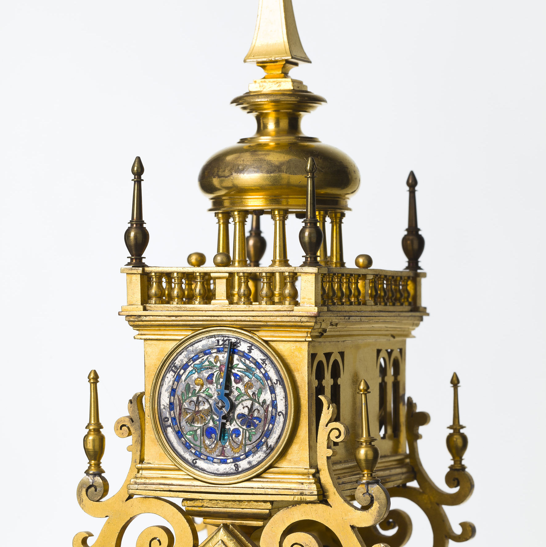 Astronomische Prunkuhr in Form einer Monstranz, Augsburg, um 1600 Detail