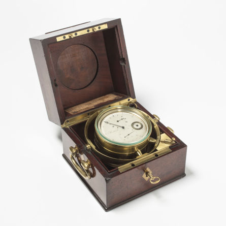 Öffentliche Führung im Uhrenmuseum Winterthur – Museum am Mittag vom 19.03.27 – «Reiseuhren», Louis Berthoud: Marinechronometer, Paris, 1799. Sign.: Louis Berthoud Nr. 58. Uhrenmuseum Winterthur